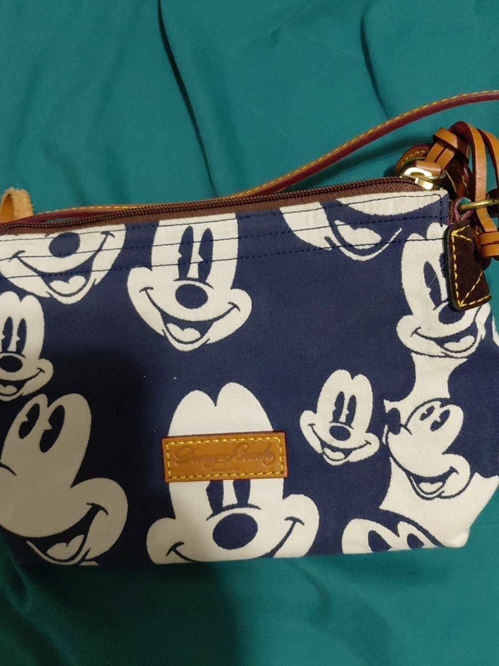 Dooney & Bourke Navy and White Mickey Mouse Wristlet